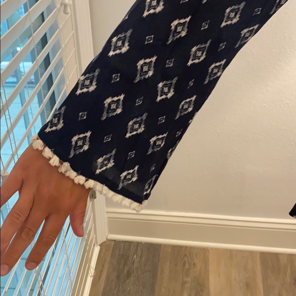 Blue flowy top - Picture 6 of 6